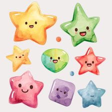 Cute Shapes Clipart