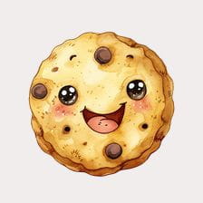 kawaii cookie clipart