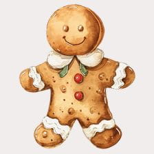 gingerbread man clipart