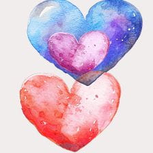 cute hearts clipart