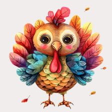 Cute Thanksgiving Turkey Clipart