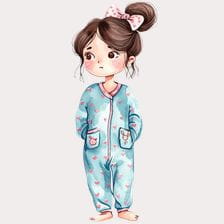 cute pajama clipart
