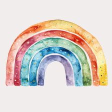 colorful rainbow clipart
