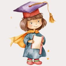 graduation clipart girl