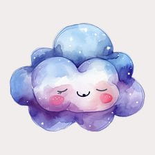 kawaii cloud clipart