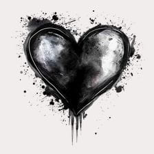 Black Heart clipart