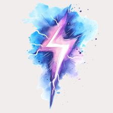 cute lightning bolt clipart
