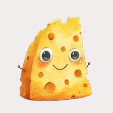 cheese character clipart