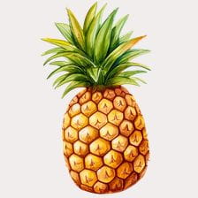 watercolor pineapple clipart