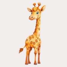 cute giraffe clipart