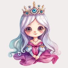 cute princess clipart