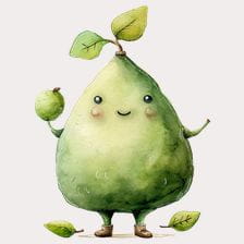 Smiling Pear Clipart