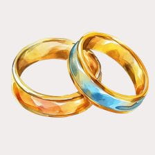 Gold Wedding Ring Clipart