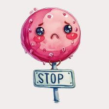 cute stop clipart