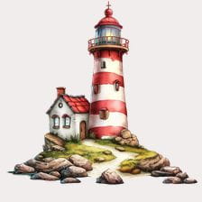 watercolor lighthouse clipart