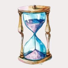 Vintage Hourglass Clipart