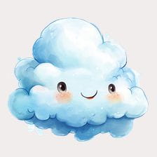Cute Cartoon Cloud Clipart