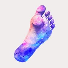 watercolor foot clipart
