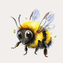 Cute Bumblebee Clipart