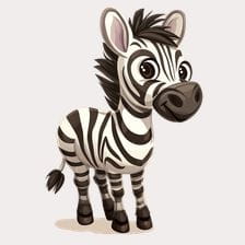 Cartoon Zebra clipart