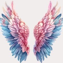 watercolor wings clipart