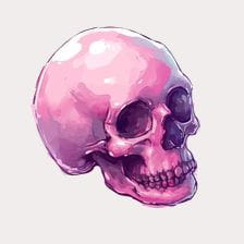 cute skull clipart