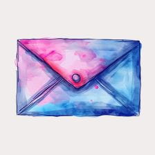 watercolor envelope clipart