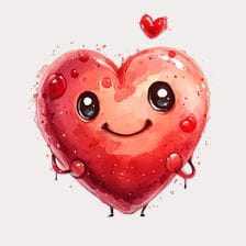 cartoon heart clipart