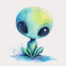 Cute Alien Clipart