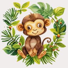 cute jungle clipart