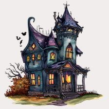 cute haunted house