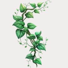 Green Climbing Vine Clipart