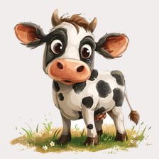 cartoon cow clipart