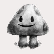 Smiling Mushroom Clipart