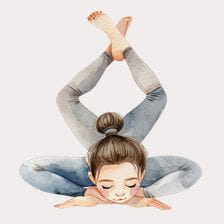gymnastic girl clipart