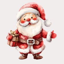 Cute Cartoon Santa Claus Clipart