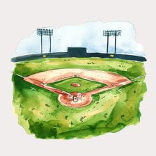 baseball field clipart