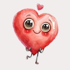 kawaii Heart Clipart