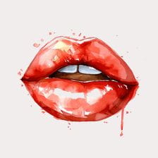 Red Lips  Clipart