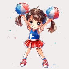 Cheerleader Girl Clipart