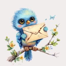 blue bird clipart