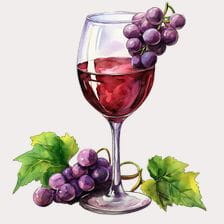 watercolor wine glass clipart