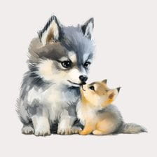 watercolor pets clipart