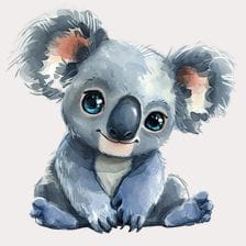 Adorable Baby Koala Clipart