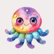 kawaii octopus clipart