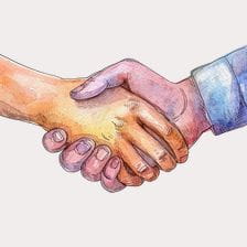 shaking hands clipart