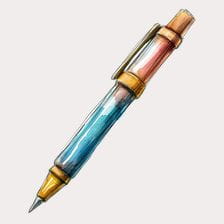 blue watercolor pen clipart