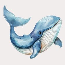 blue whale clipart