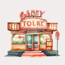 movie theater clipart