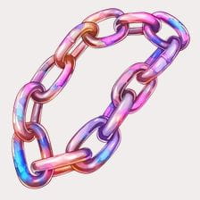 Colorful Chain Link Clipart